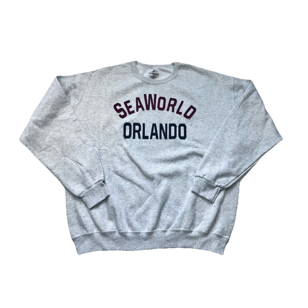 SeaWorld Orlando Sweatshirt Men XL Pullover Crewneck Fleece Collegiate 90s Style